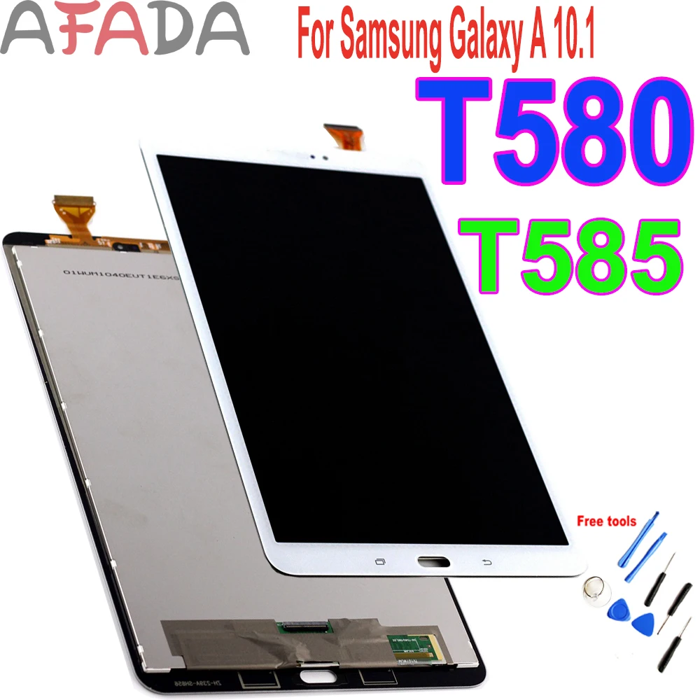 For Samsung Galaxy Tab A 10.1 SM-T580 SM-T585 LCD Screen Touch Display Digitizer Assembly Replacement Repair Parts Dropshipping