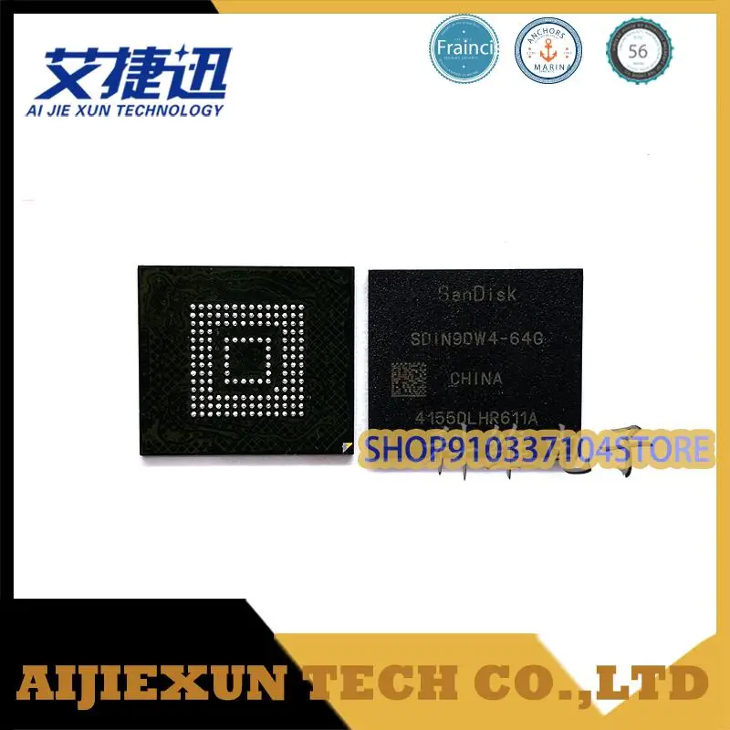 

2pcs/lot SDIN9DW4-64G 153pins memory IC chips new and origianl