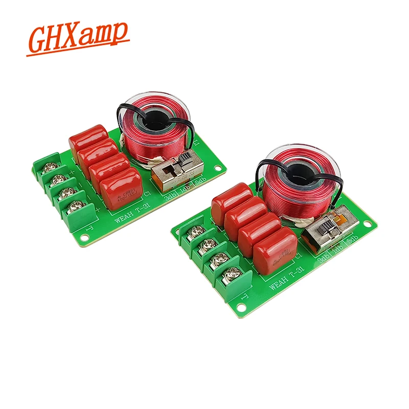 GHXAMP 100W Pure Treble ครอสโอเวอร์ทวีตเตอร์ความถี่ Multi ปรับ Refit โฮมเธียเตอร์2-16OHM 2PCS