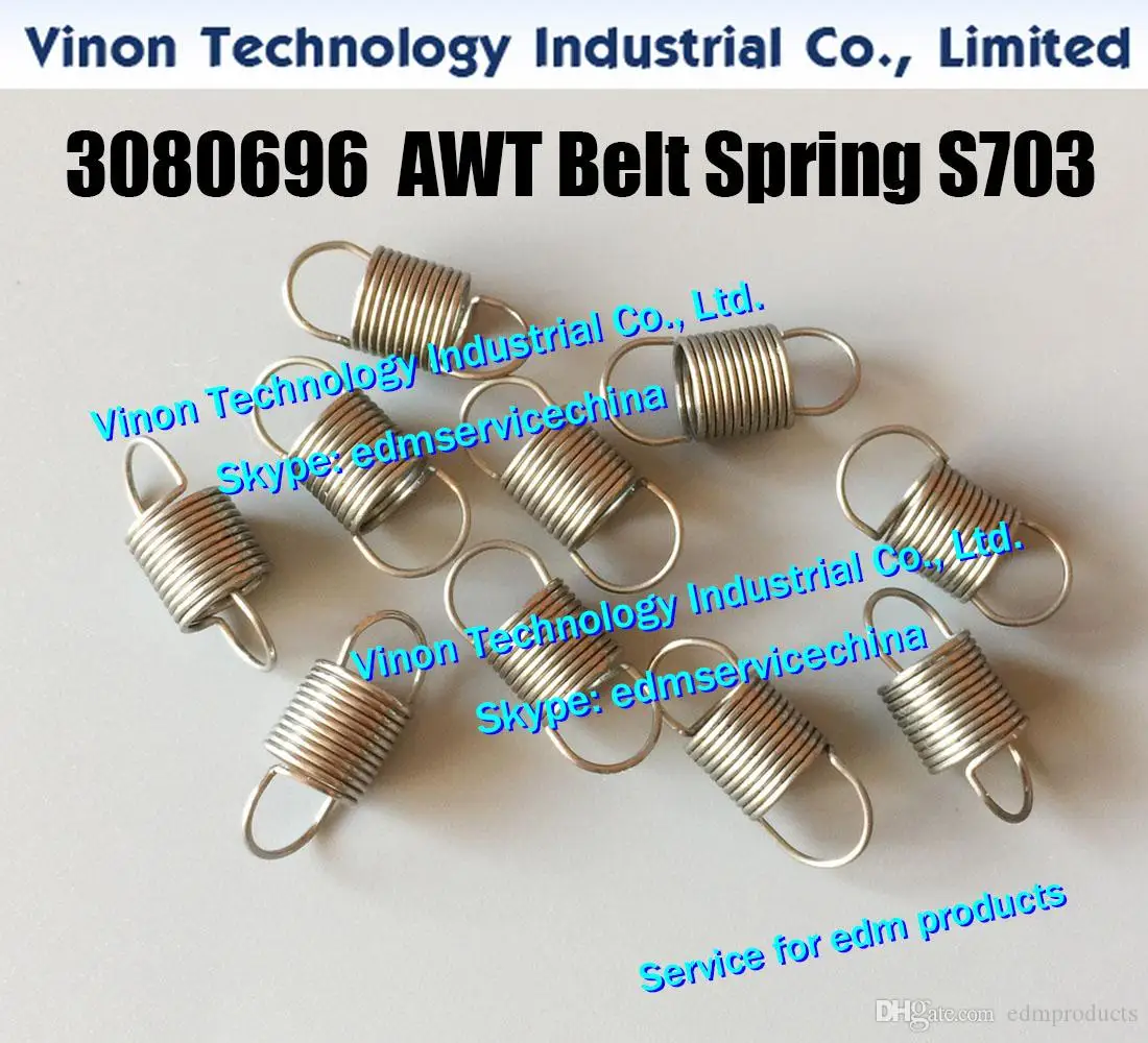 

(2pcs/bag) 3080696 edm AWT Belt Spring S703 Upper for 0200603 Sodic A.AQ.BF series A325,A500,A750,AQ325,AQ327,AQ535,AQ537 85type