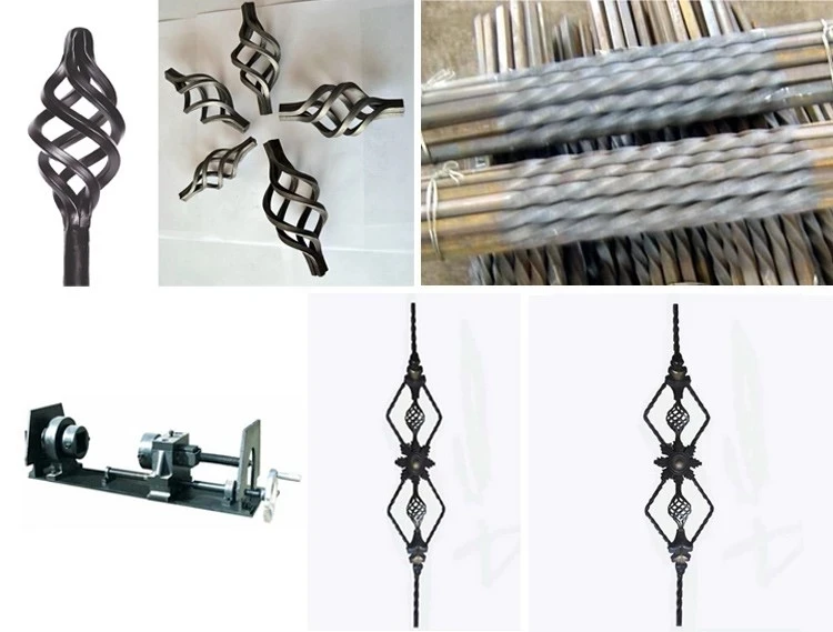 Handmade metal forgin manual basket steel twisting machine hand tools wrought iron equipment