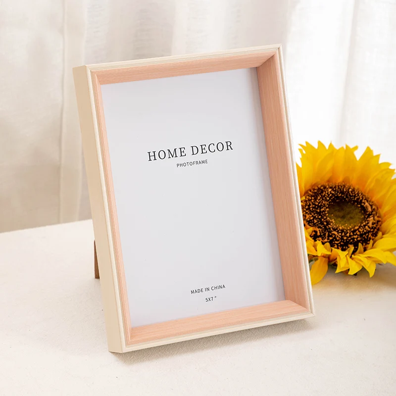 New Simple Nordic Photo Frame Rectangle Resin Desktop 5/6/7/8/10 Inch Layout Home Decoration 1 Piece Modern Bedroom Ornaments