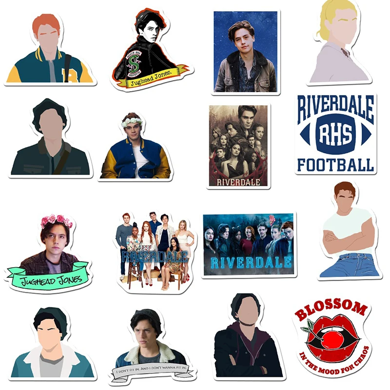 10/30/50PCS TV Series Riverdale Stickers for Laptop Water Bottle Bike Waterproof Graffiti Decals Aesthetic Sticker Kids Toys