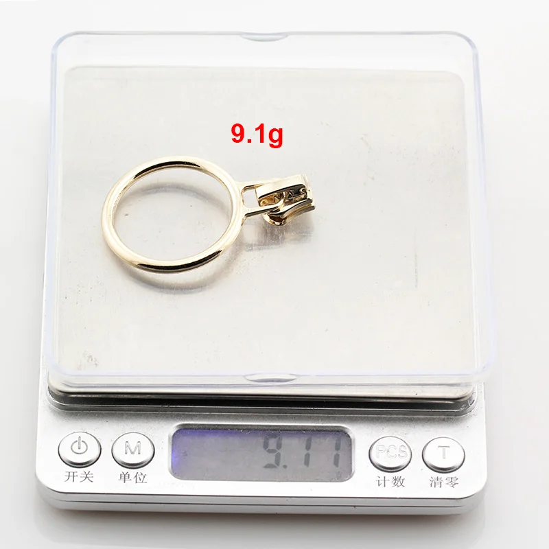 5# 60/70/80/90/100/120/150 cm metal zipper open-end auto lock circle for sewing clothing rose gold zipper