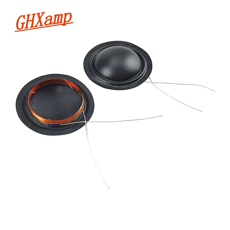 GHXAMP 25.4mm Speaker Voice Coil 4 Ohm Silk Membrane Tweeter Coil Unilateral Outlet For Repair 25.5 Core Speaker Accessories 2pc