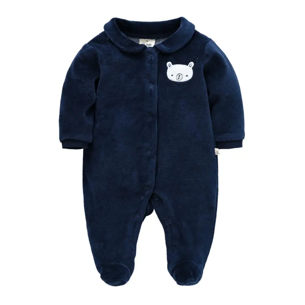 

0-24M Bebe Filles Toddler Baby Clothes Velvet Newborn Baby Boys Romper Warm Winter Infant Girls Clothes New Body Bebes Clothing