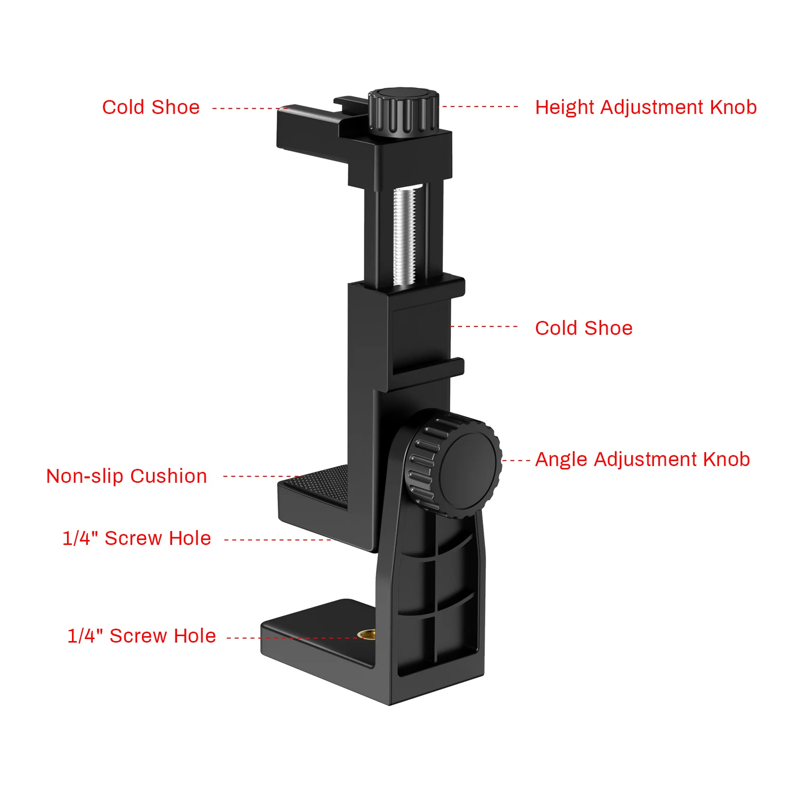 Litufoto for Phone tripod Stand 4.1inc Universal Photography for Gopro iPhone Samsung Xiaomi Huawei Phone Travel