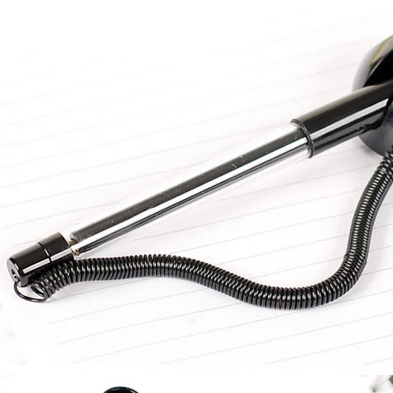 Brand 0.5mm Gel pen Round Table Mounted Desk Pen Balck Bank Front Finance Counter