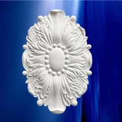 Polyurethane Ceiling Rose Decorative Rosette PU Paterage Chandelier Plate Lintel Wall Moulding Ornament Medallion