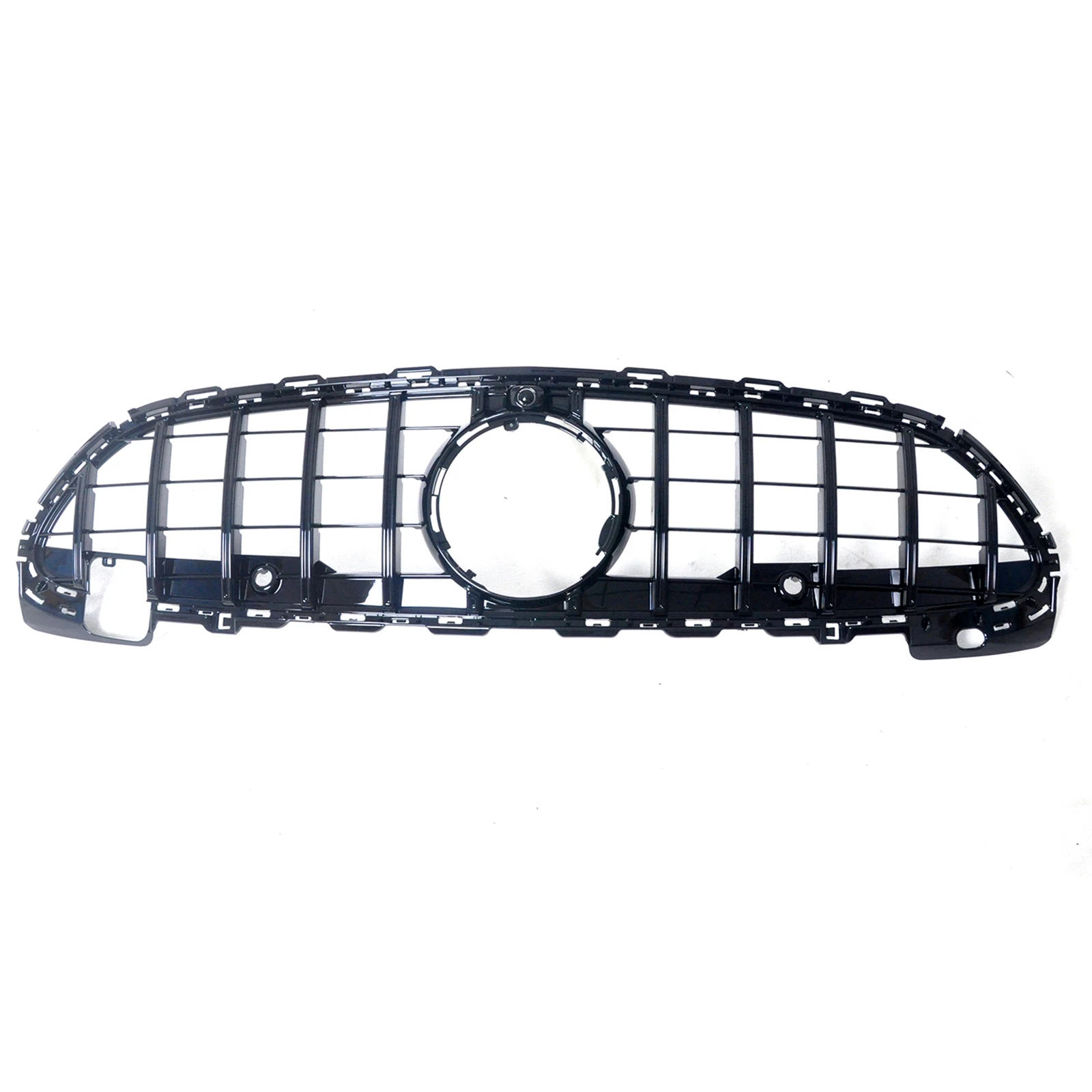 Grill Front Grille For Mercedes Benz C Class W206 2021-2023 C180 C200 C300 C43 AMG GT Style Upper Bumper Hood Mesh Black/Silver