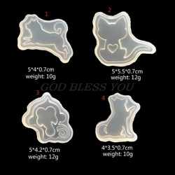 Cat Dog Monkey Silicone Mold Cake Fondant Resin Pendant Jewelry Making Tools Drop Shipping