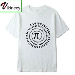 Mens T-shirt 100% cotton short sleeve Mathematical geometry printed men Tshirt o-neck street style cool Funny loose T-shirt