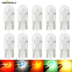 10PCS Halogen bulb Car T10 W5W 194 158 Wedges 12v Auto Lamp Warm White Bulbs Instrument Light Reading Lights Clearance Lamp