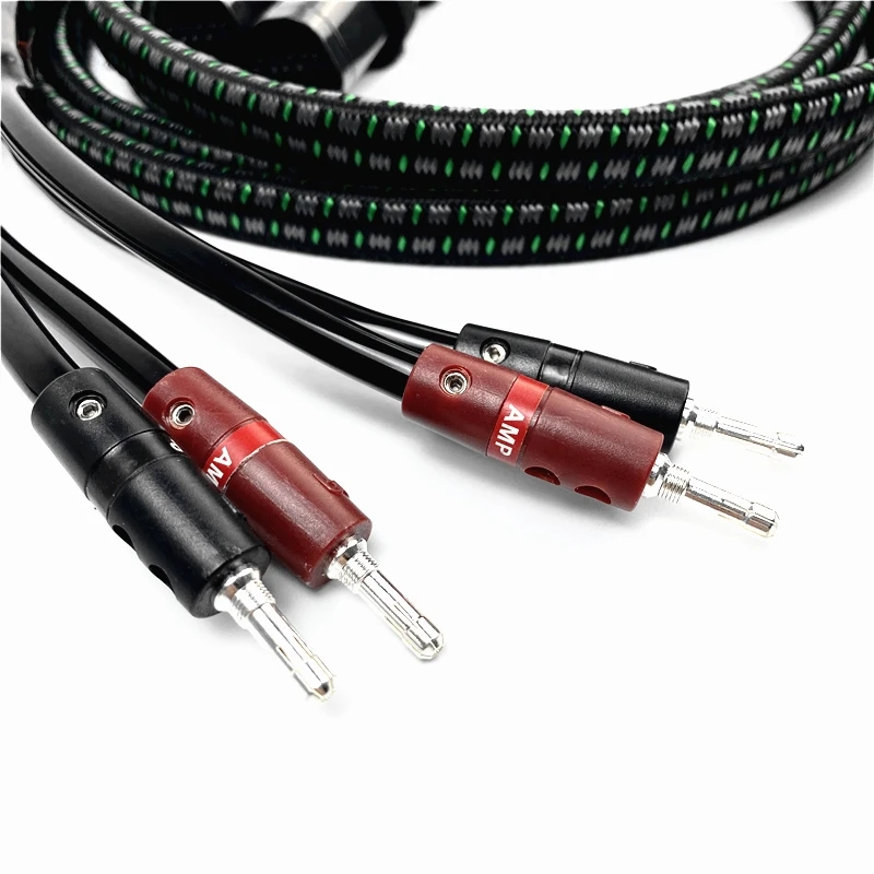Line Rocket 88 Speaker Cable BFA Silver Banana & Spade Plug