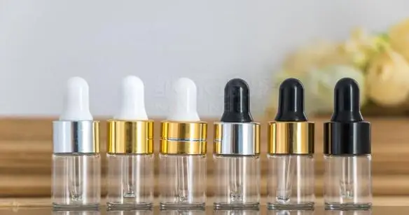 

Clear Dropper 1ml 2ml 3ml 100pcs Mini Glass Bottle Essential Oil Display Vial Small Serum Perfume Brown Sample container