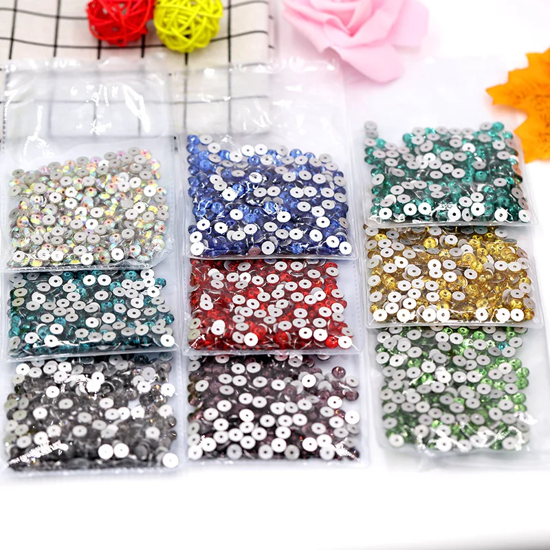 3mm 4mm 5mm 6mm Glass Crystal Round Xilion Sew On Rhinestones with 1 Middle Hole sew-on stone