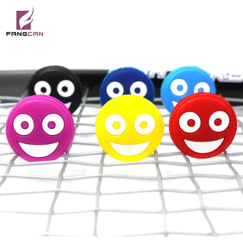 FANGCAN 6PC Double-faced Tennis Racket Vibration Absorber Silicone Squash Tennis Racquet Vibration Dampeners