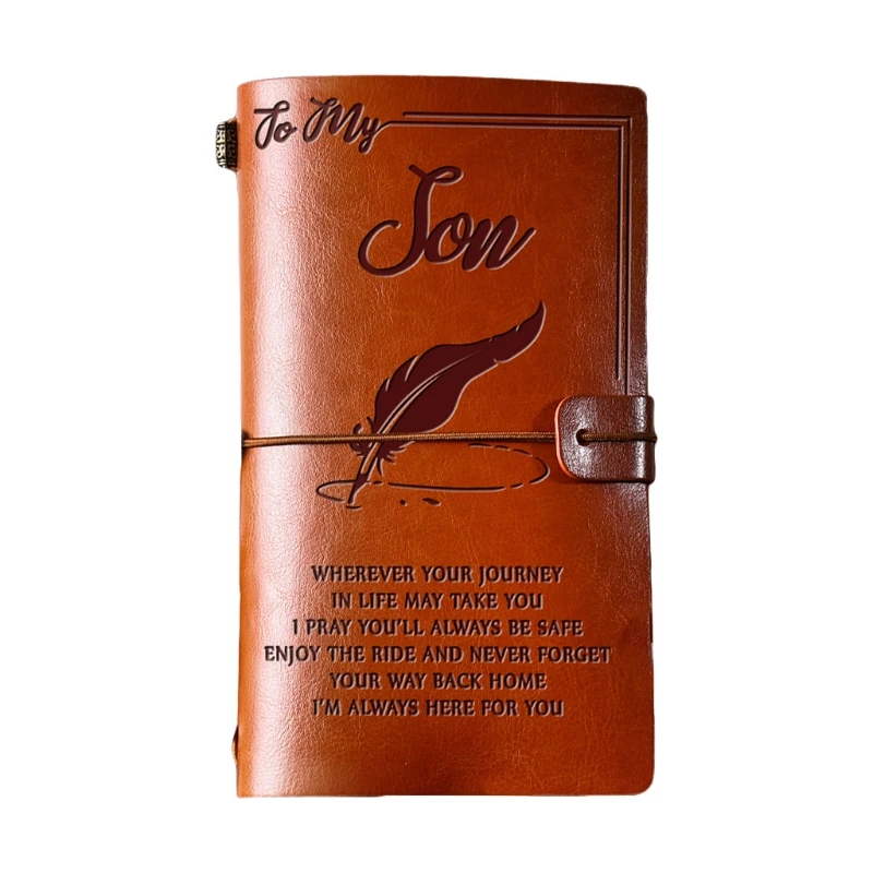 LXAA Elegant Handcrafted Diary Notebook Engraved Leather Journal Message Note Book to My Daughter /to My Wife Handwriting