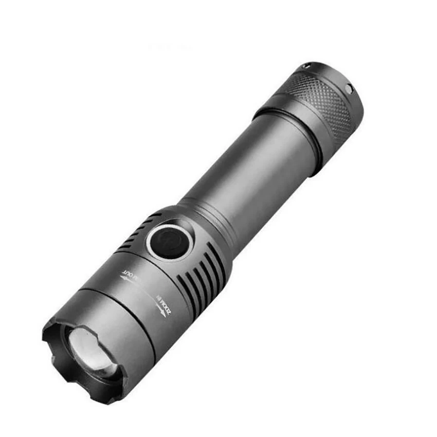 LED Tactical Flashlight 800 Lumen, Zoomable, 3 Modes, 6000K, Water Resistant, Handheld Light for Camping, Outdoor, Emergency