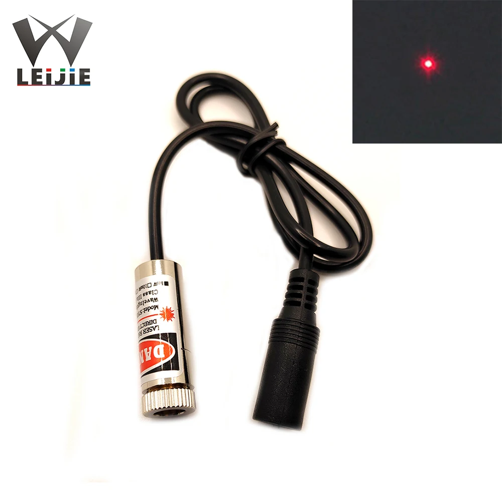 Focusable 650nm 5mW 12*35mm DOT/Line/Cross DC 3V / 5V / 9V / 12V Red Laser Module 12mm LED LD Module