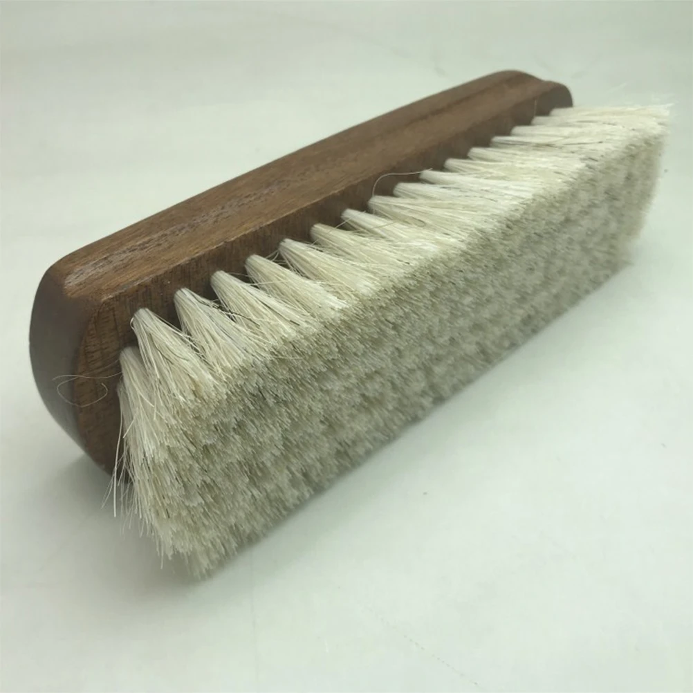 Multifunctional Shoes Horse Hair Polishing Shoe-Shiner Coat Dedusting Wooden Handle Shoes Cleaner