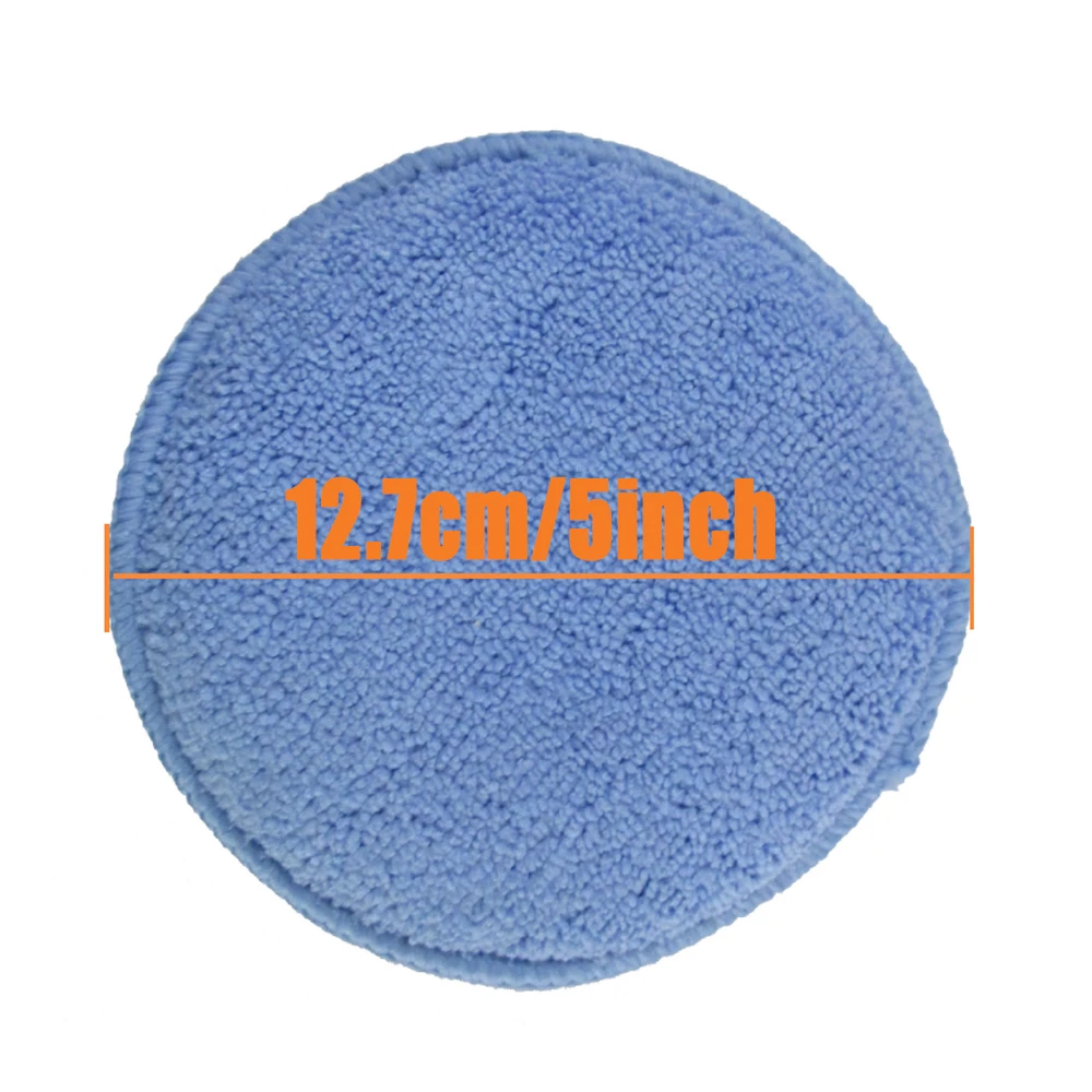 10 Pcs 5นิ้วนุ่มทำความสะอาดรถอุปกรณ์เสริมโฟม Applicator ขี้ผึ้งฟองน้ำลบฝุ่น Care Auto Polishing Pad