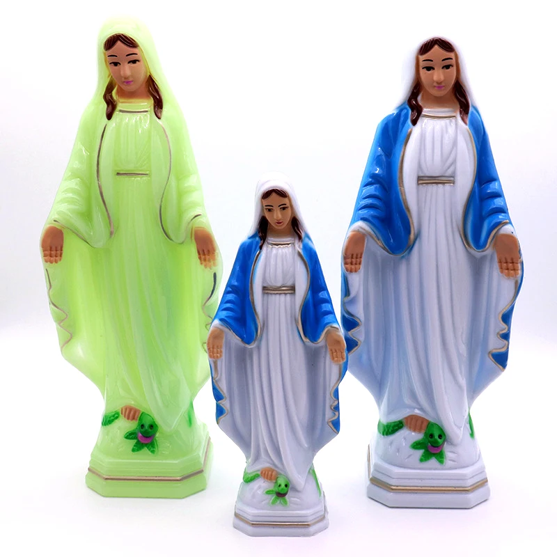 Catholic Religious statues Luminous Lucy Fatima Virgin Mary statue et sculptures Ornaments Prayer Crafts figurine home decor