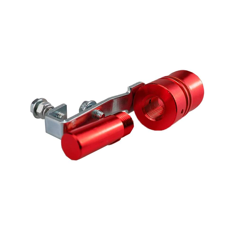 Brand New Universal Simulator Whistler Exhaust Fake Turbo Whistle Pipe Sound Muffler Blow Off Car Styling Tunning Red S/M/L/XL