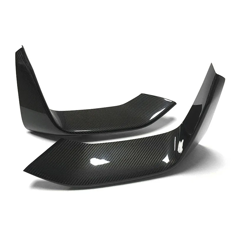 Modified carbon fiber front bumper corner dry carbon crash carbon fiber corner foot Suitable for BMW M3 M4 F80 F82 F83