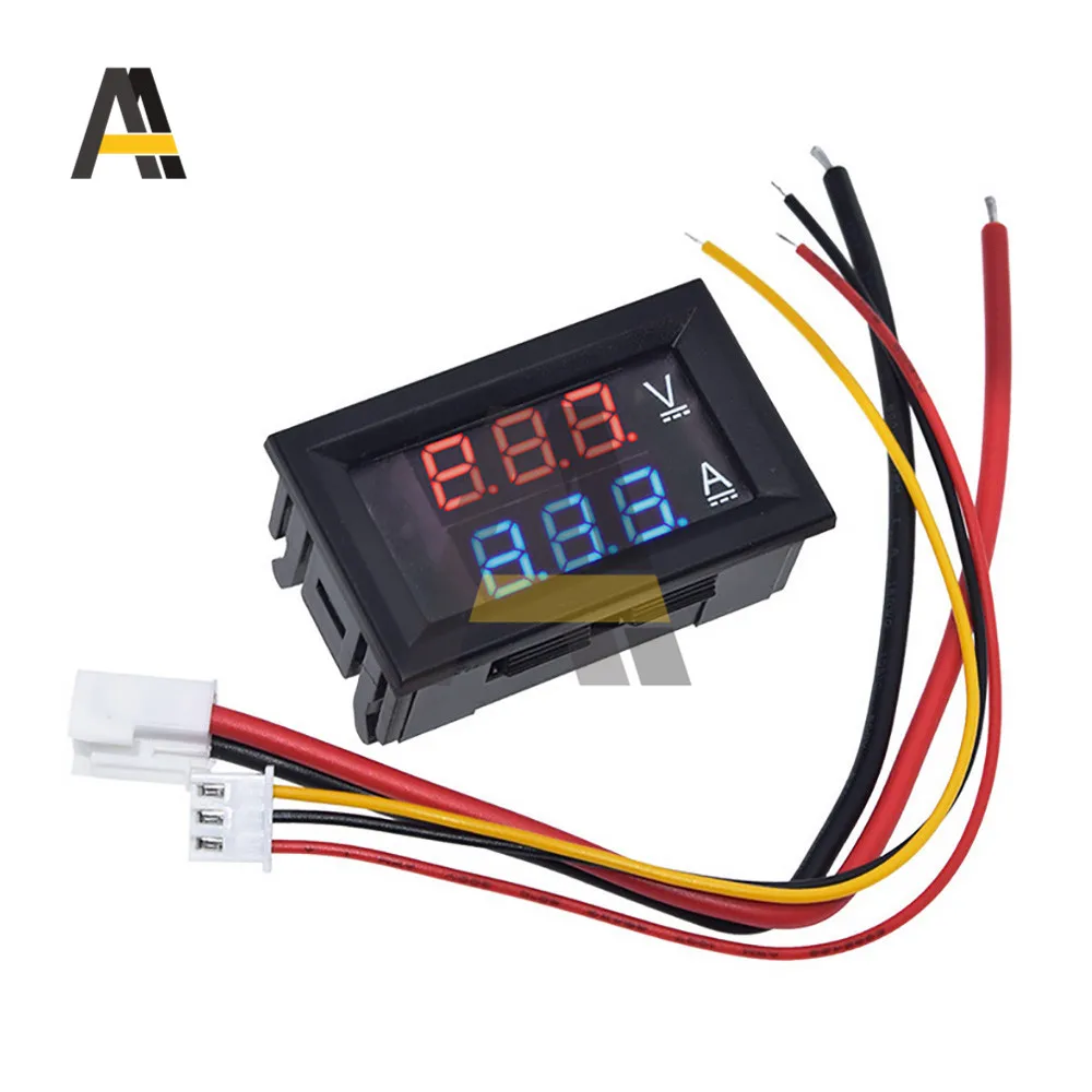 Mini Digital Voltmeter Ammeter DC/100V/100A Panel Amp Volt Voltage Current Meter Tester Detector 0.56\