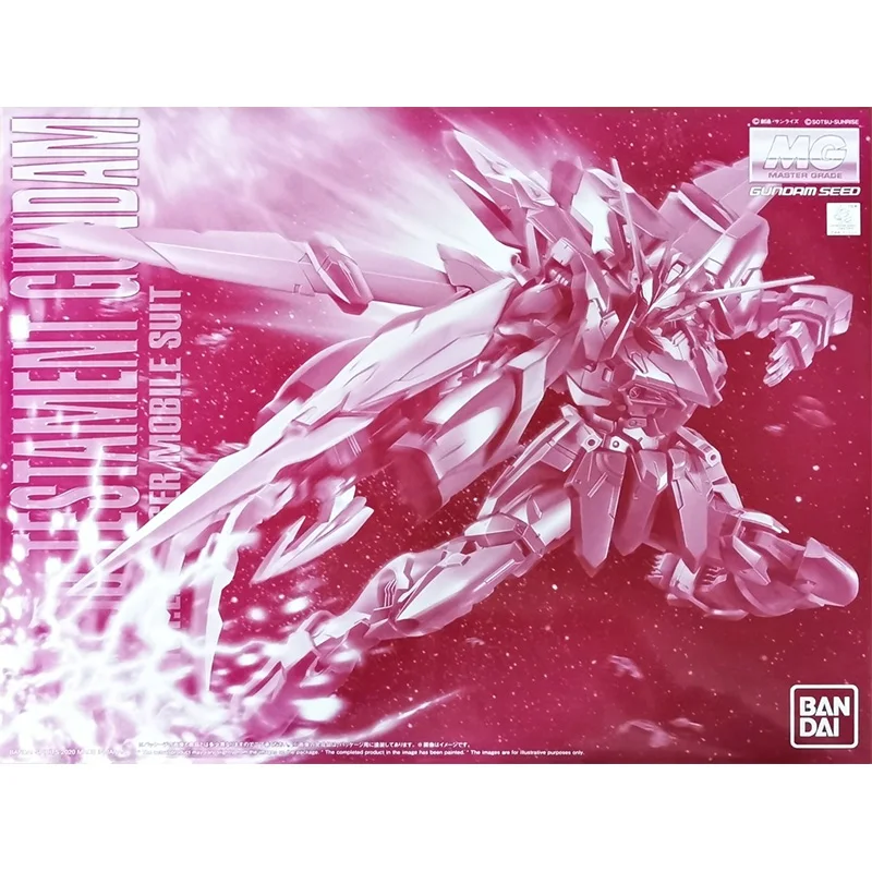 Bandai Gundam Model Kit Anime Figure MG ZGMF-X12A testone santo modello originale Gunpla Anime Action Figure giocattoli per bambini