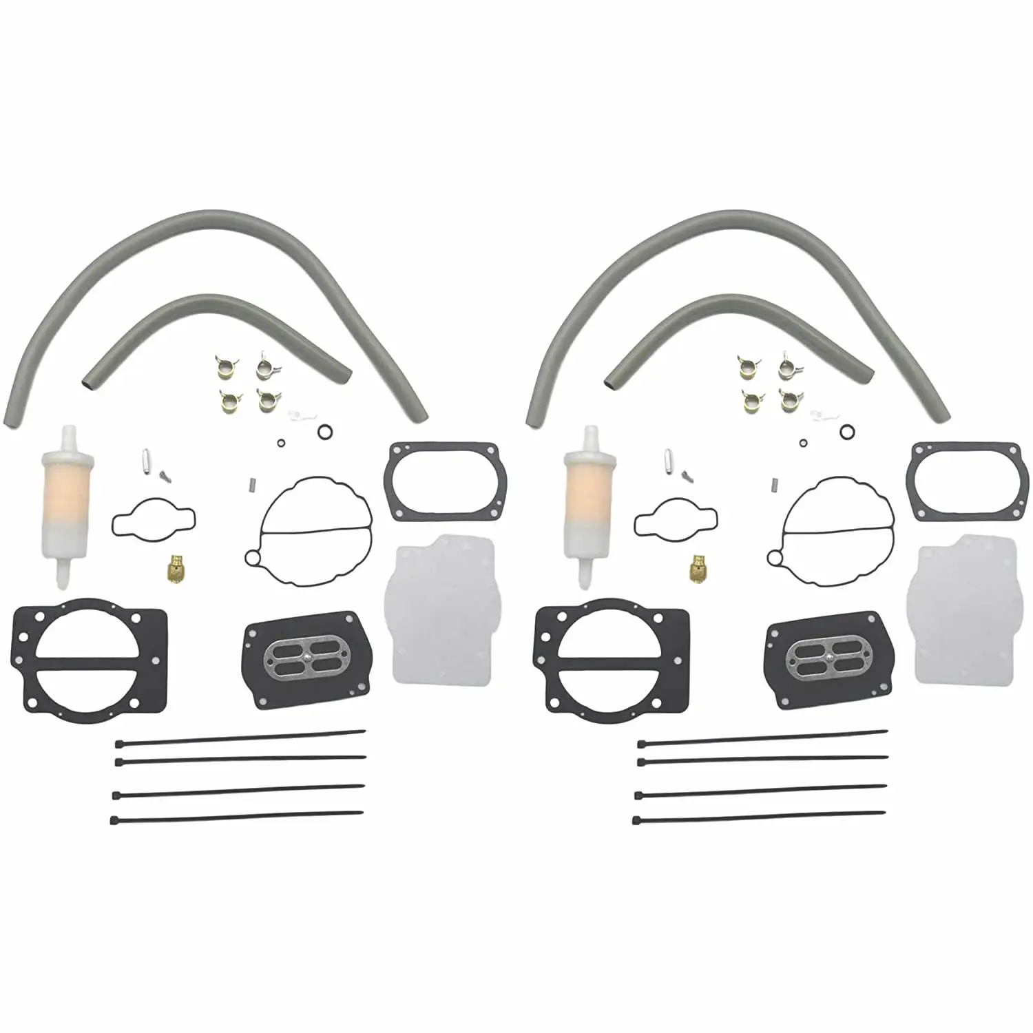 

2 PACK 11060-3758 Carburetor Rebuild Kit for Kawasaki Keihin CDKCV with Base Gasket 15-002 900 1100 1200 STX R ZXI Ultra STX R