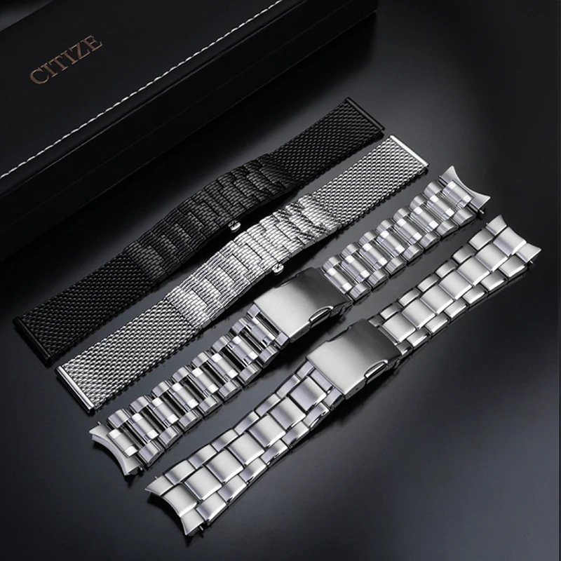 22mm 23mm High Quality Milan Mesh Stainless Steel Bracelet For Citizen AT8020/JY8078/CB5840 Strap Men\'s Luxury