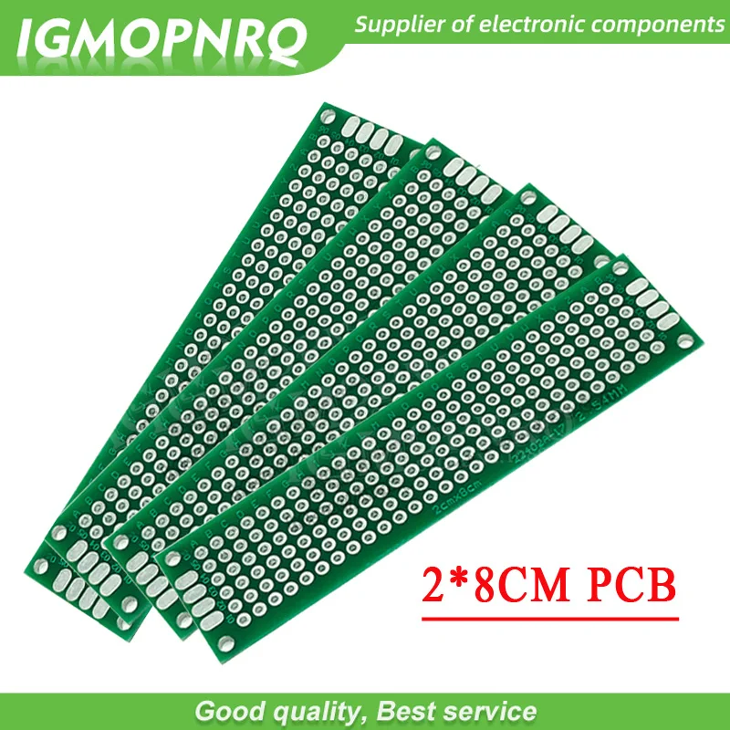 5pcs  2x8cm 2*8 Double Side Prototype PCB diy Universal Printed Circuit Board