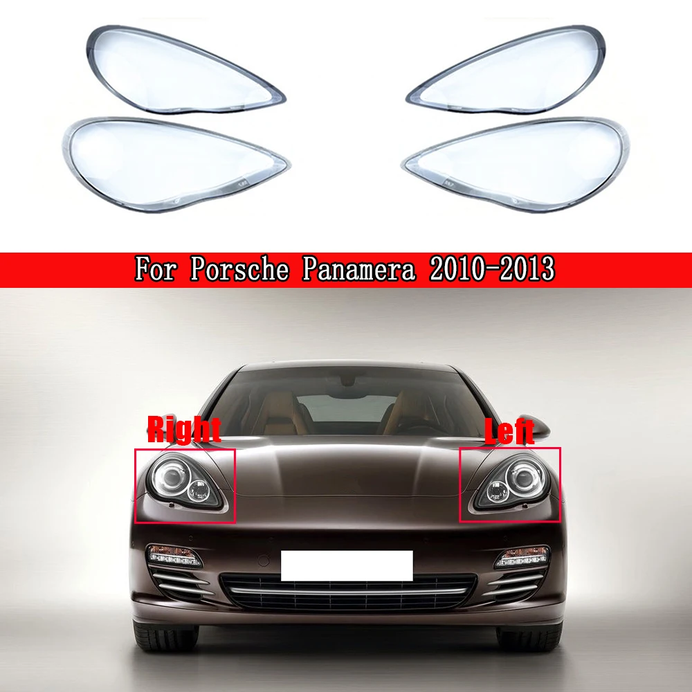 

Headlight Lens Replacement Head Lamp Auto Shell Bright Lamp Shade Caps For Porsche Panamera 2010 2011 2012 2013 Headlamp Cover