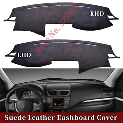 For Suzuki Swift G3 IV GLX FZ NZ AZH 2010-2016 Car-styling Suede Leather Dashmat Dashboard Cover Dash Mat Accessories Carpet