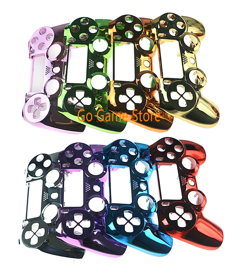 

10pcs/lot Chrome Housing Top Front Upper Shell Case Cover for Playstation 4 PS4 Wireless Controller