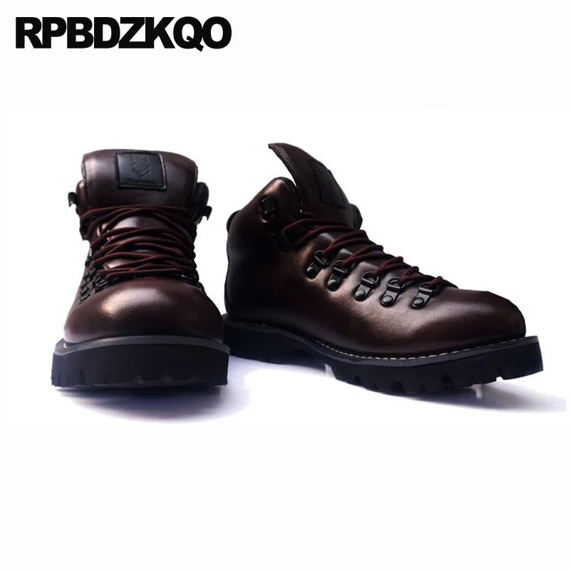 Autumn Boots Designer Shoes Men High Quality Lace Up Big Plus Size 12 13 14 46 47 48 Combat Waterproof Military Booties Army