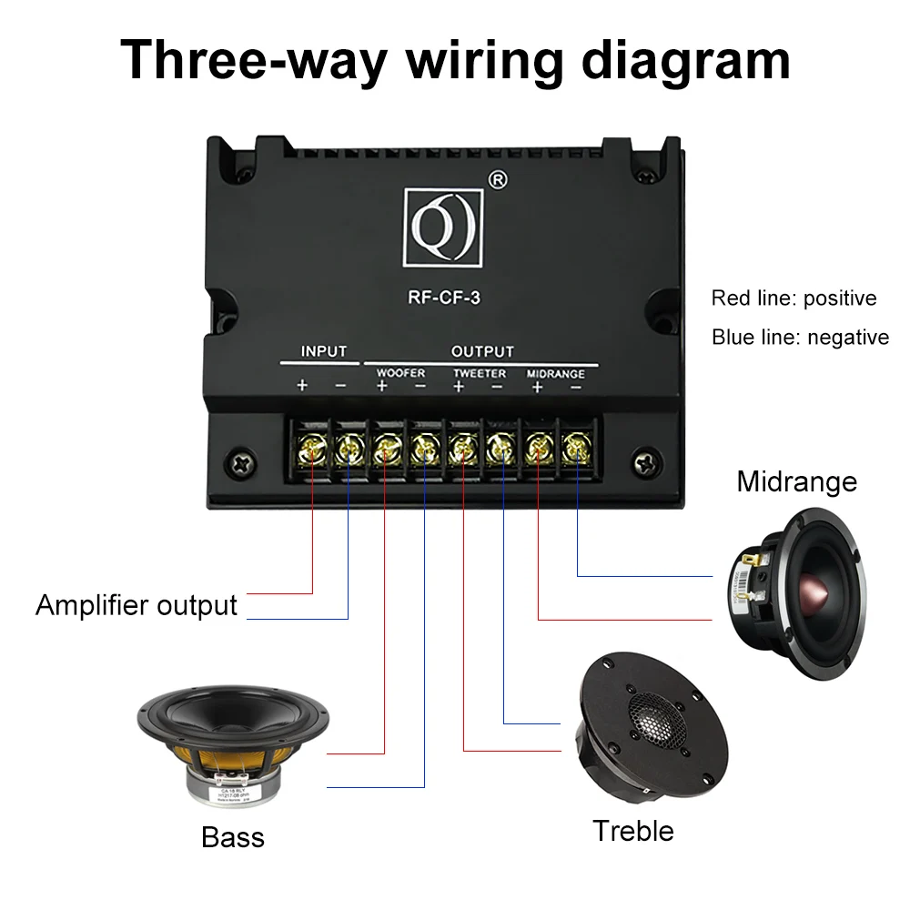 AIYIMA 200W 3 vías Crossover Audio divisor de coche agudos medios graves altavoz filtro de frecuencia sistema de sonido DIY