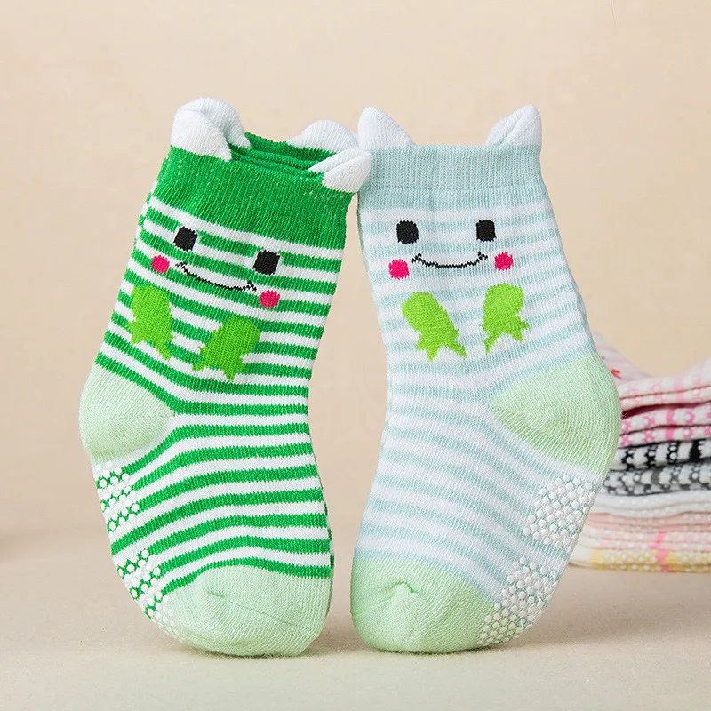 5 Pair/Lot Children Socks Cotton Boy Girl Baby Infant Cute Cartoon Soft Warm Stripe Fashion For Autumn Winter Kids Sport Socks