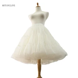 Jupes Courtes Bouffantes en Organza pour Femme, Jupon pour Robe de Mariée, Tutu Rockabilly, pour Halloween