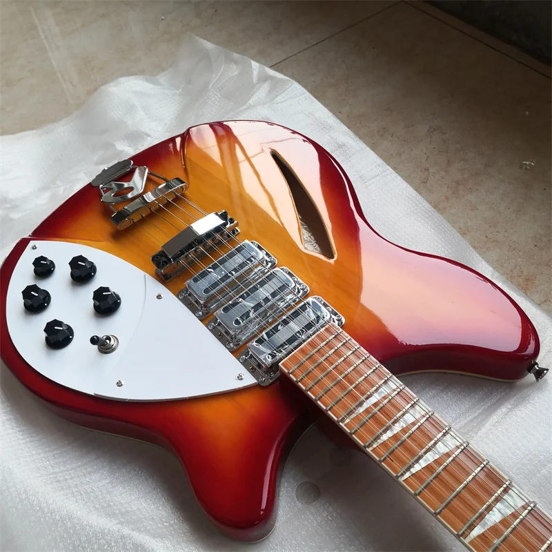 Rickenback-12-String Electric Guitar, Korean Accessories, Midair Center, R Bridge, Customizable Colors