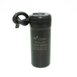 CD60 Motor Refrigerator Start Capacitor 330VAC 50HZ 60Hz 47UF freezer Parts