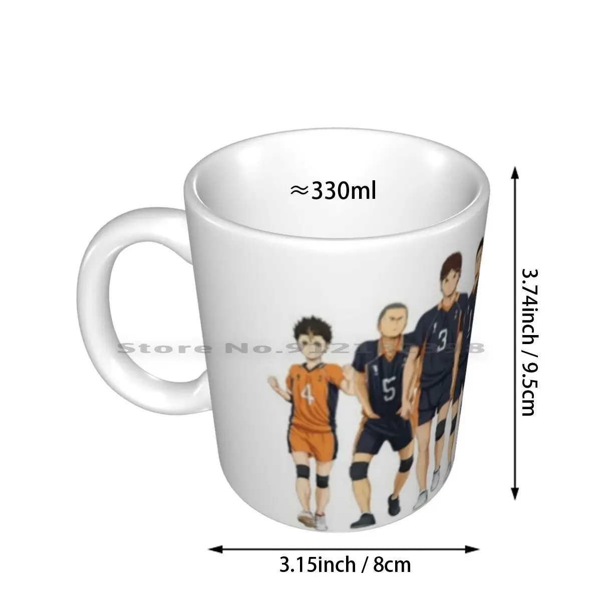 Karasuno Volleball Team Ceramic Mugs Coffee Cups Milk Tea Mug Haiyuu Haikyu Haikyu Volleyball Noya Hinata Kageyama Daichi Suga