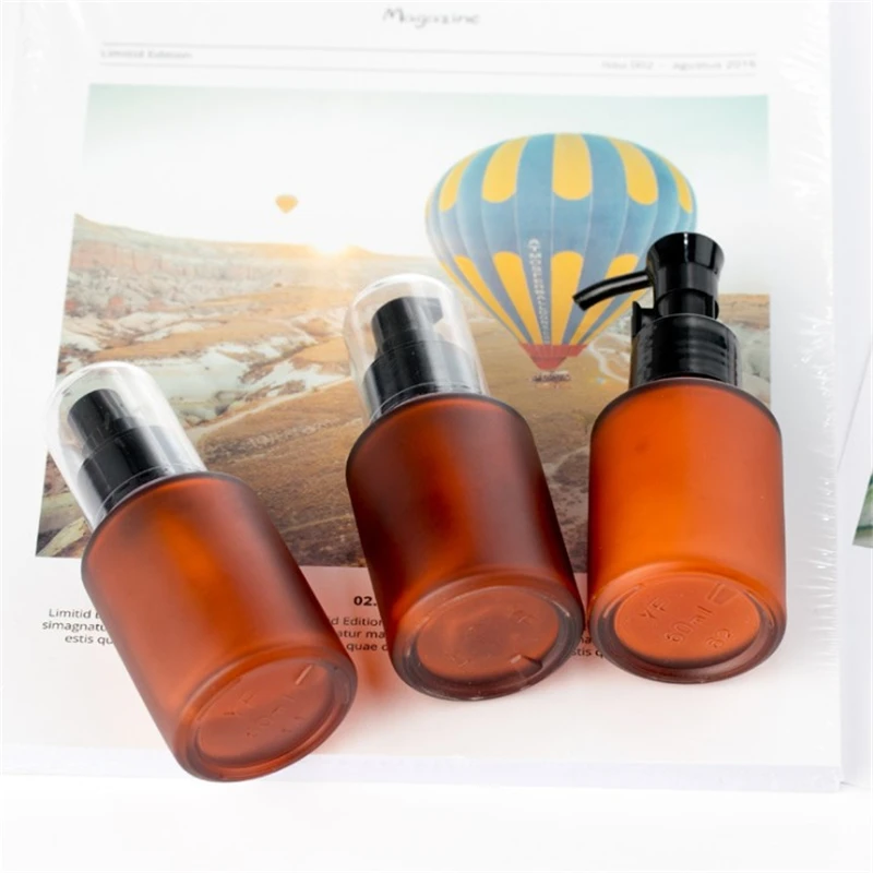 15/30/60/100ml Empty Bottles Refillable Perfume Spray Bottle Lotion Skincare Containers Wine Red Glass Pump Bottle Dropper