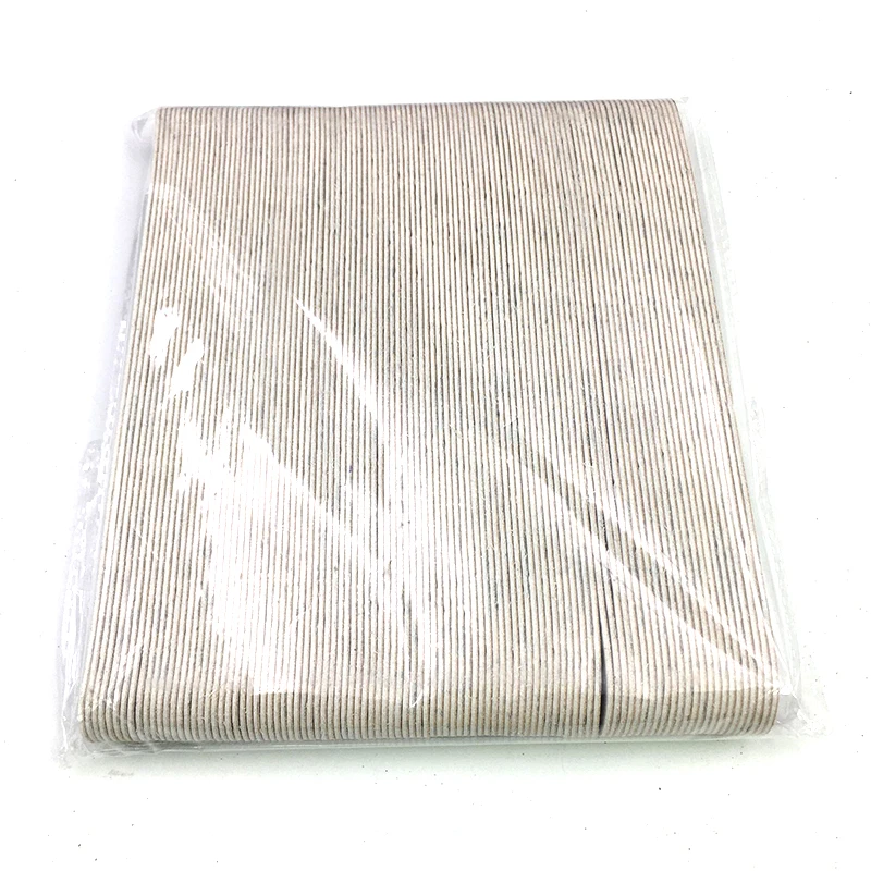 100/50Pcs 100/180/240 wymienny gąbka EVA pilniczki do szlifowania wymiana papier ścierny pilnik do paznokci bufor uchwyt ze stali Metal polerka pilniki — zdjęcie 3