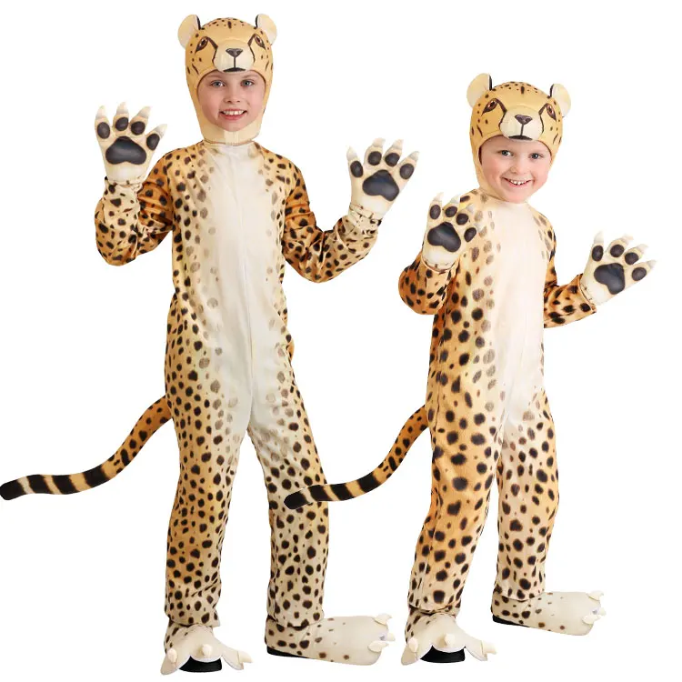 

Halloween Children's Day Stage Performance Party Children Toddler Cheetah Leopard Costume