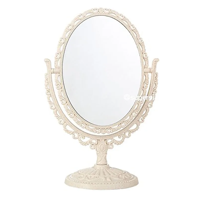 

Makeup Mirror наклейки на стену Make-up Mirror Vintage Spin Assembly Oval Round Handle For Ladies Beauty Dresser Retro Cheap