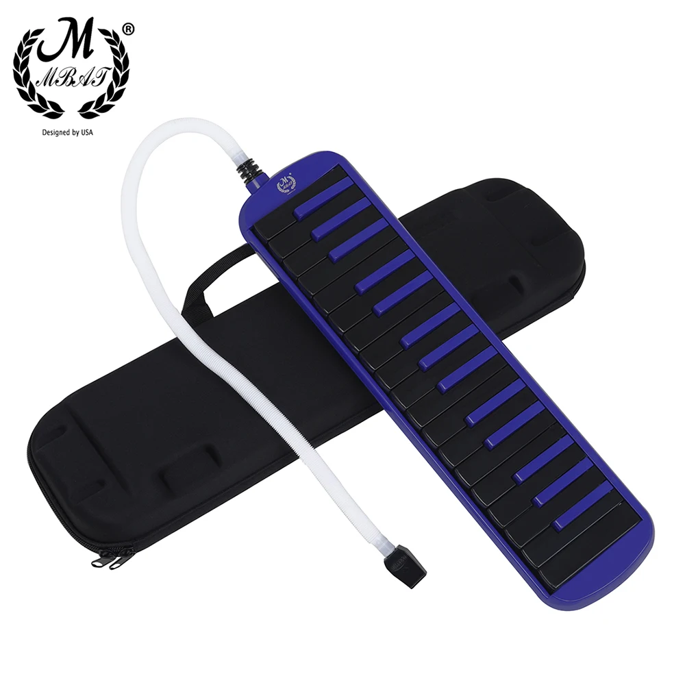 M MBAT 32 Key Melodica Piano Melodic Professional Keyboard Instrument Musical with Melody Carrying Bag Strap Kids Beginners Gift