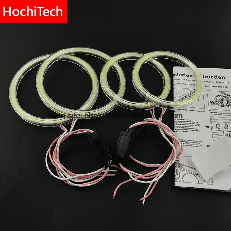 For Hyundai Terracan 2001-2007 COB Led day Light White Cob Led Angel Eyes Ring Error Free Ultra bright